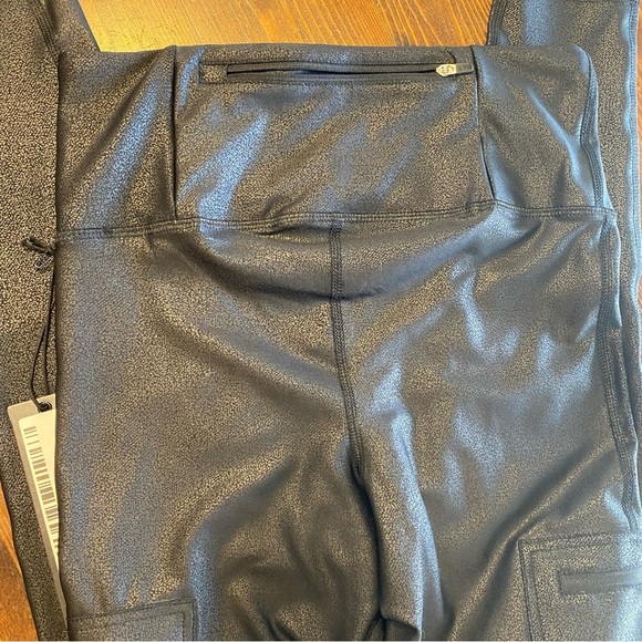 Mono B black “leather” pocket wide comfortable belly band legging size Small - Picture 2 of 7